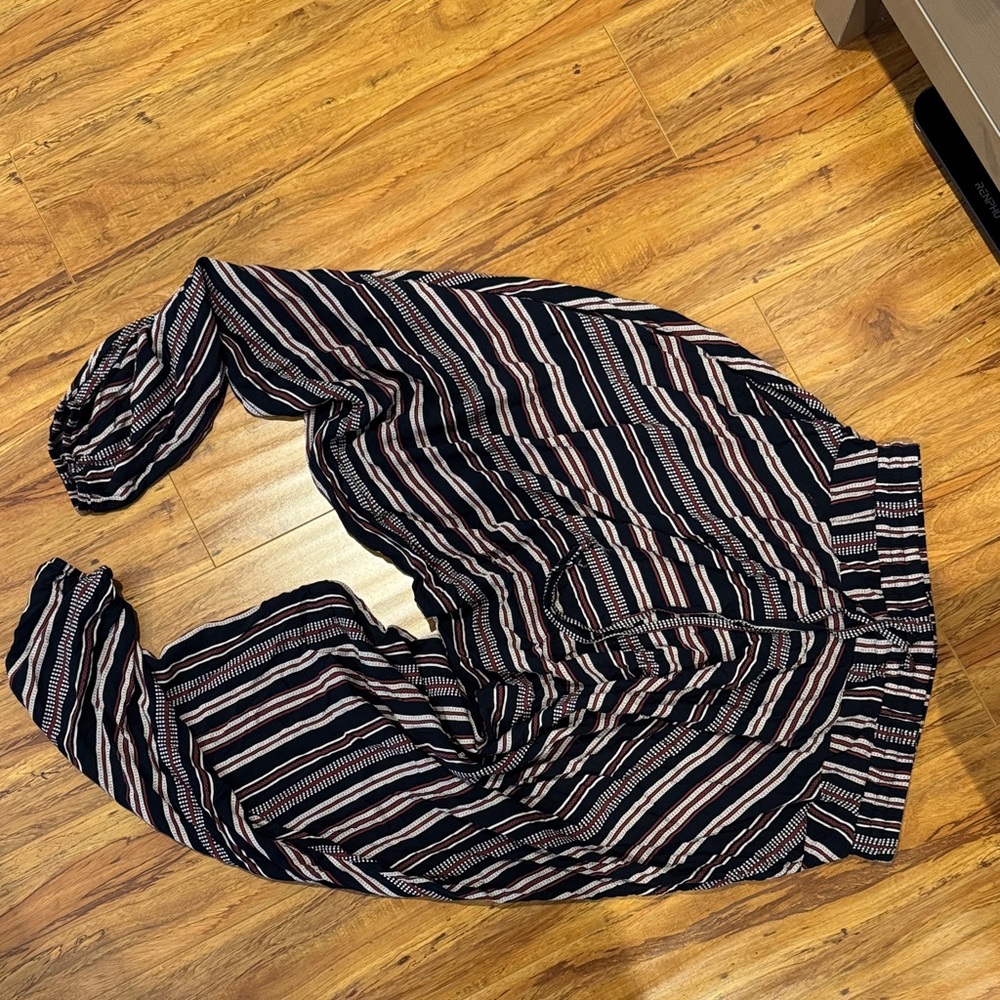 Chic Striped Women's Wide Leg Trousers